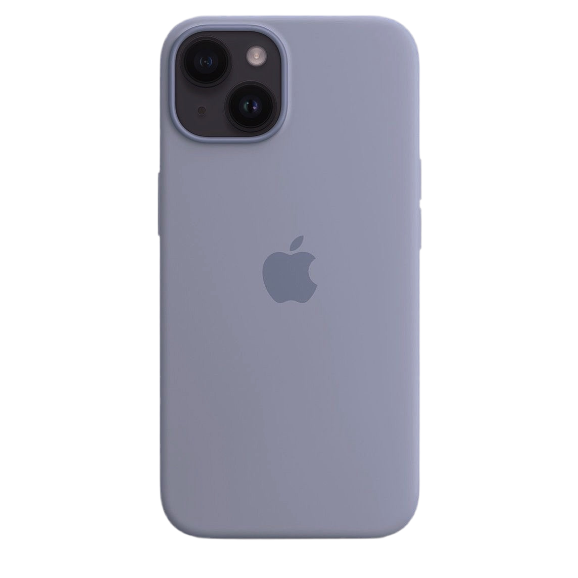 iPhone Liquid Silicone Logo Case (Blue Gray)