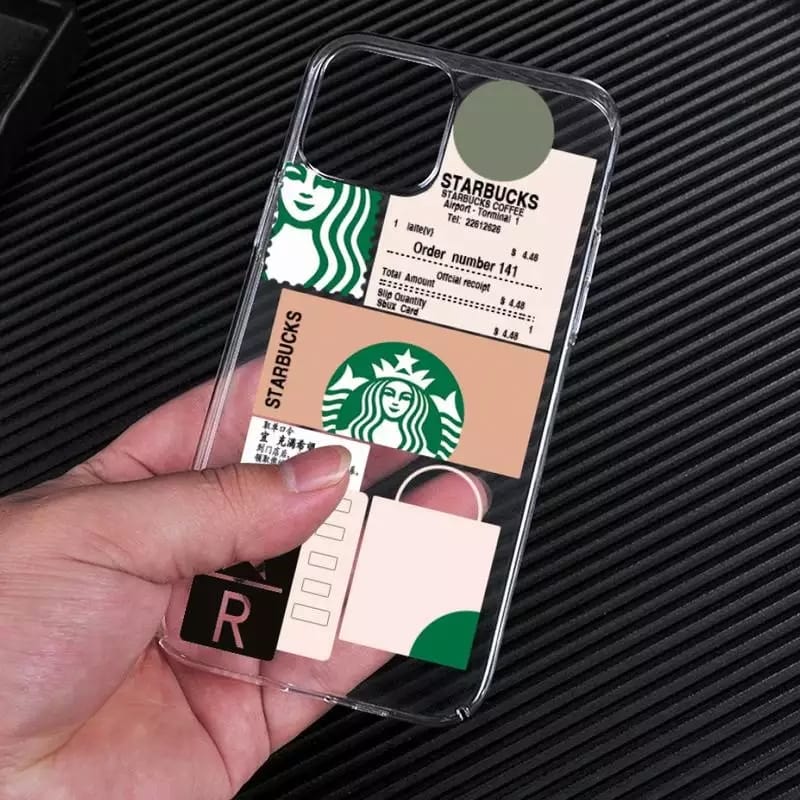 Starbucks Coffee Clear Custom Slim  Soft Cases