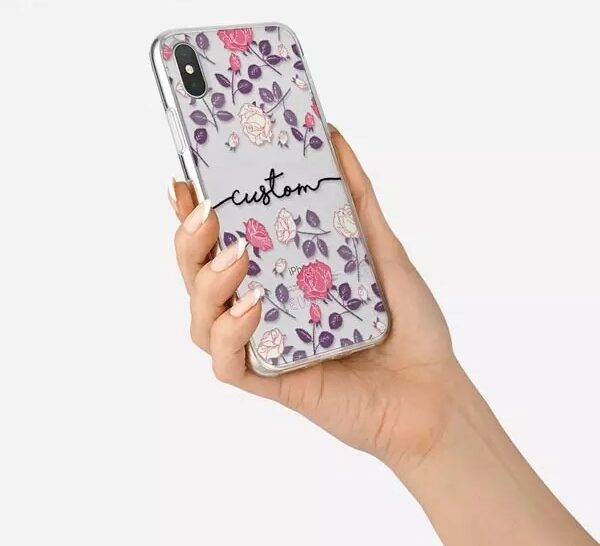 Floral Transparent Clear Custom Slim Soft Cases
