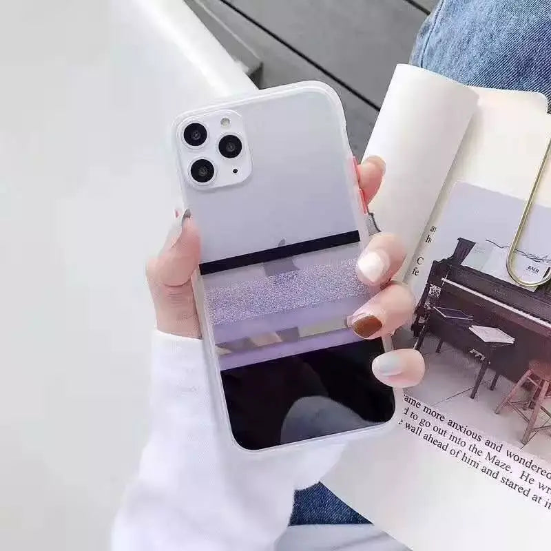 Glitter Horizontal Lines  Case For iPhone 11ProMax