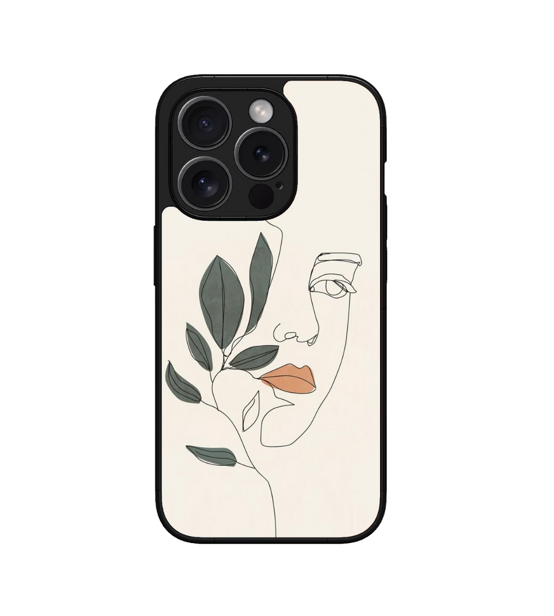 Face Art Aesthetic  Custom Glossy Metal Bumper Case