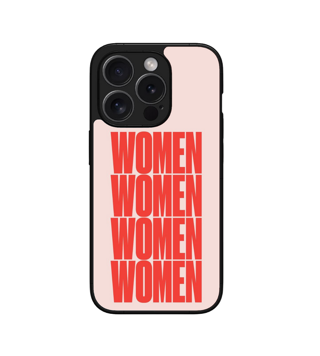Women Feminist Glossy Metal Bumper Case