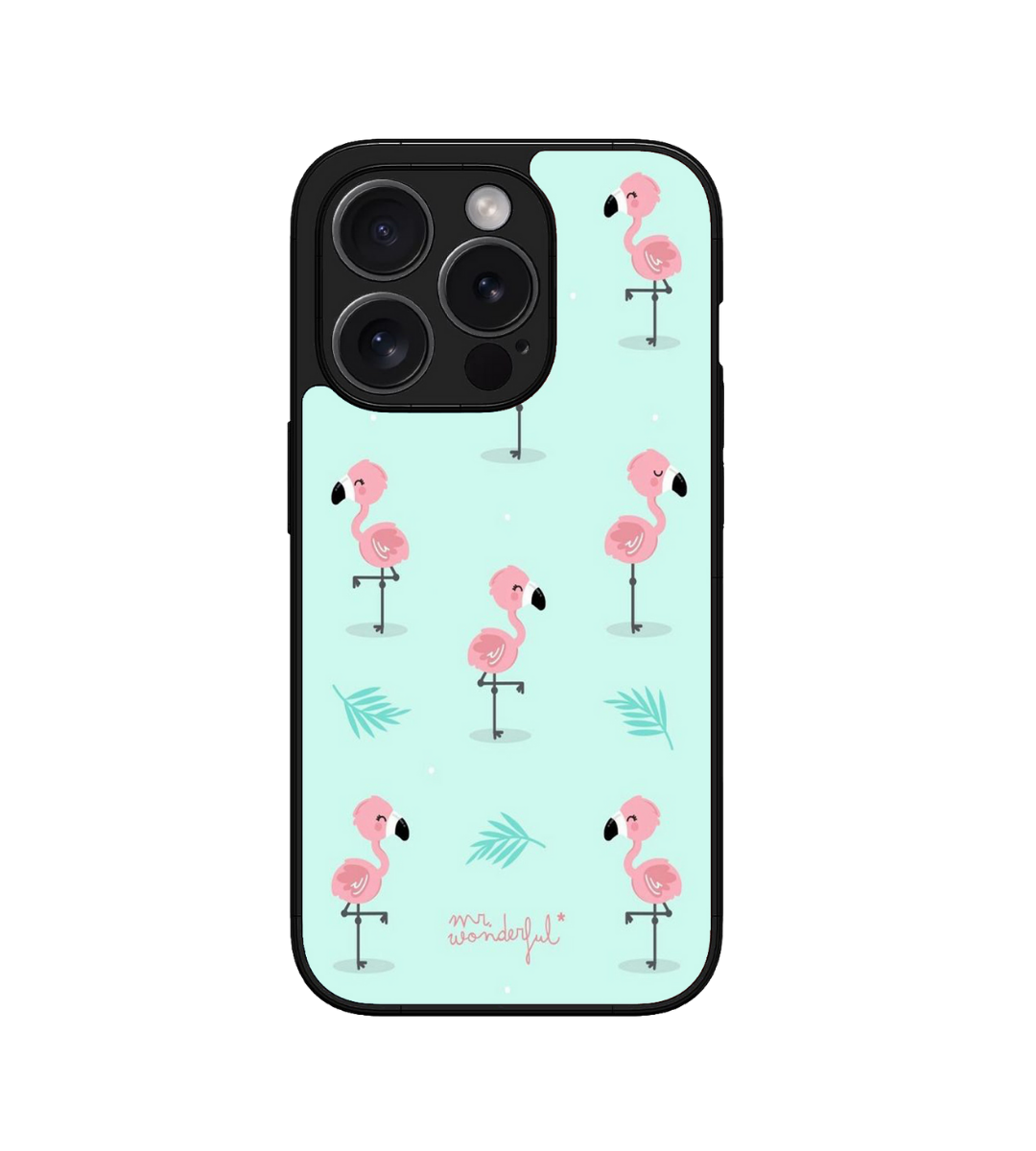 Flamingo Bird Custom Glossy Metal Bumper Case