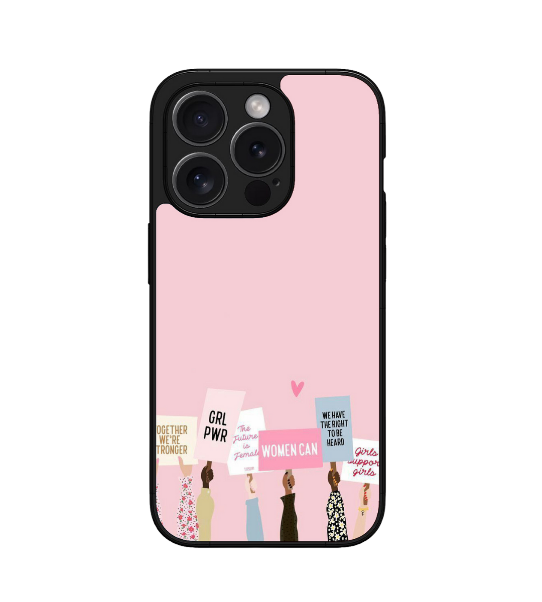 Girl’s Power Custom Glossy Metal Bumper Case