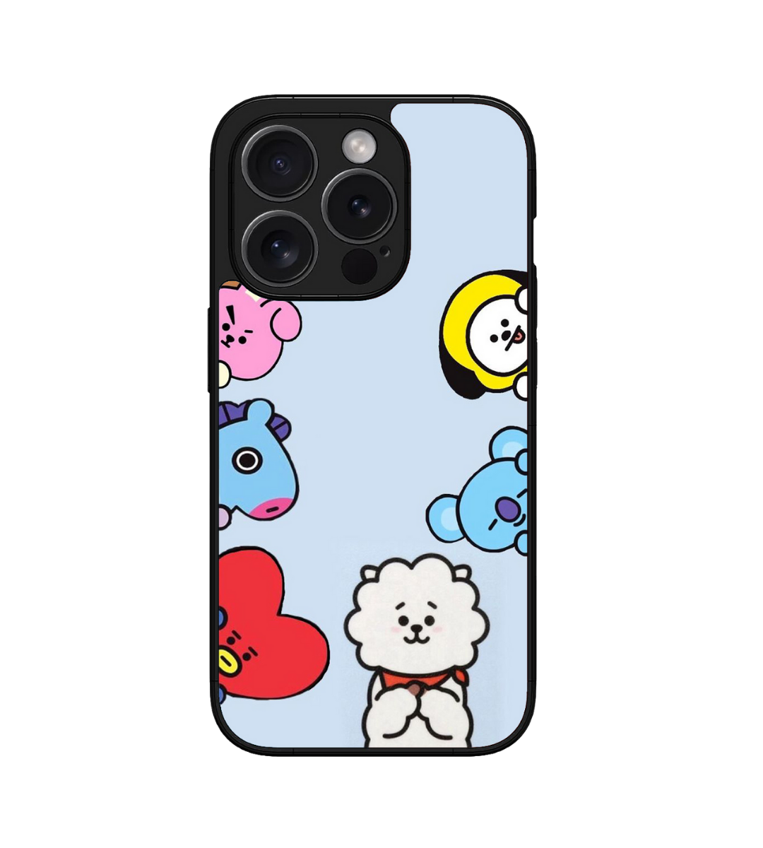 BT21 Characters Glossy Metal Bumper Case