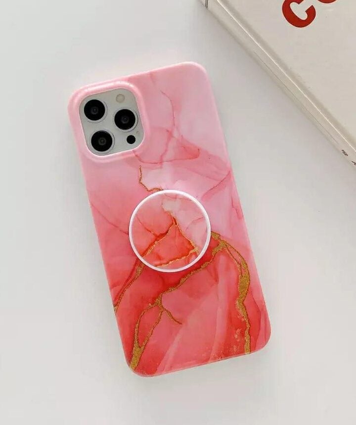 Marble Custom Soft Cases Slim With Phone Holder