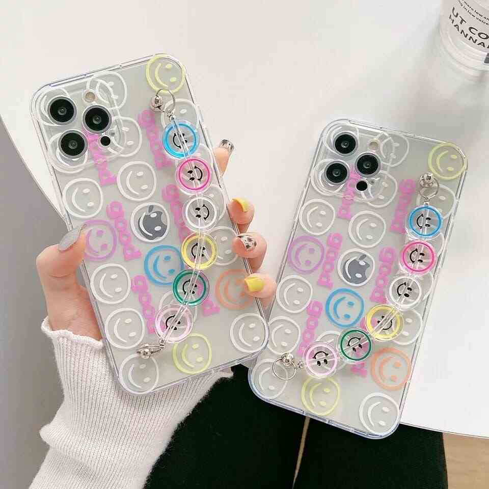 Smiley Case With Removable Charm Custom Slim Soft Cases