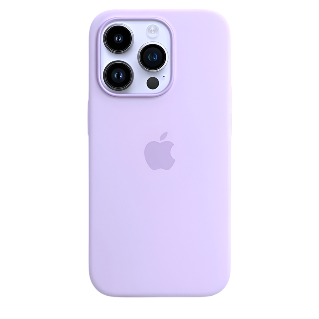 iPhone Liquid Silicone Logo Case (Elegant Purple)