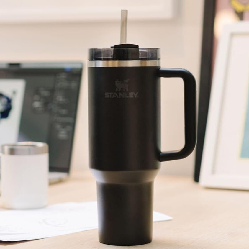 The Quencher H2.0 Tumbler Pre-Order 40 OZ With Lid & Straw (Black)