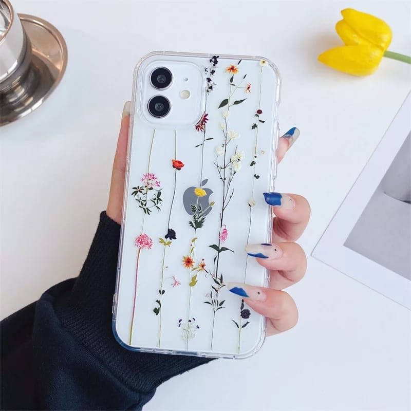 Floral Leaf Grass Custom Slim Soft Cases