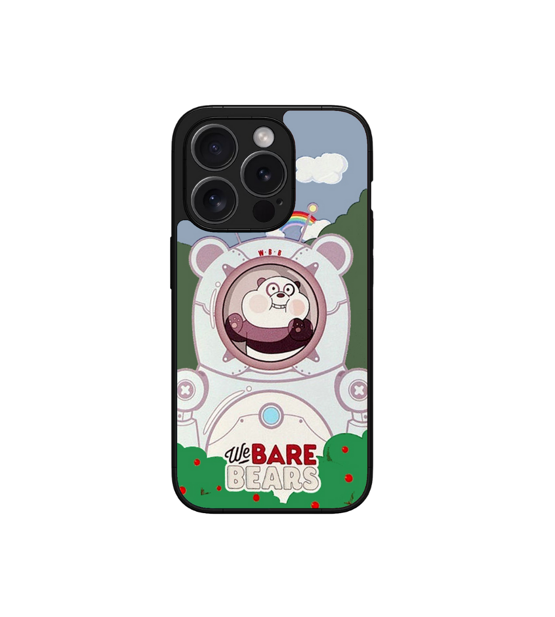 We Bare Bears Custom Glossy Metal Bumper Case