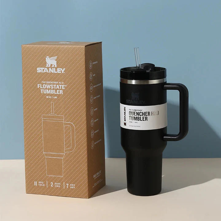The Quencher H2.0 Tumbler Pre-Order 40 OZ With Lid & Straw (Black)