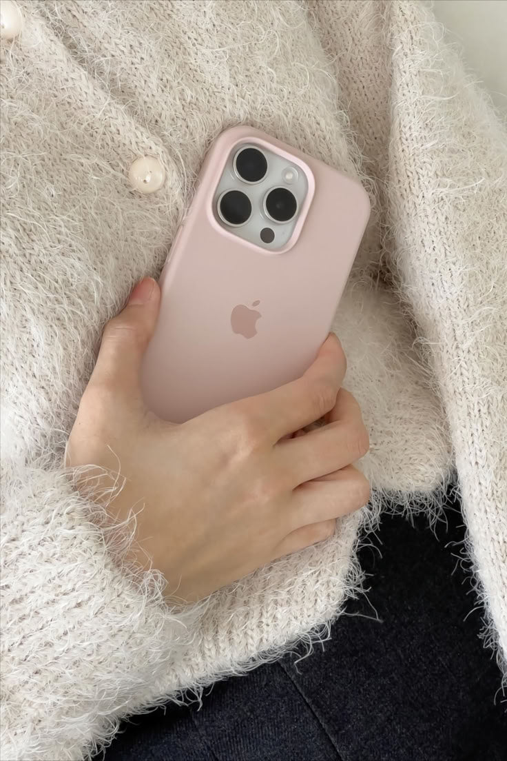 iPhone Liquid Silicone Logo Case (Pink Sand)