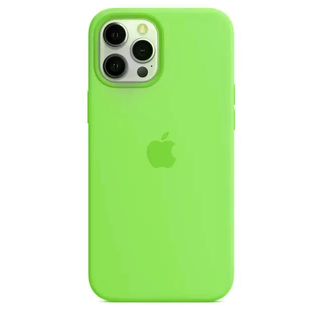 iPhone Liquid Silicone Logo Case (Fluorescent Green)