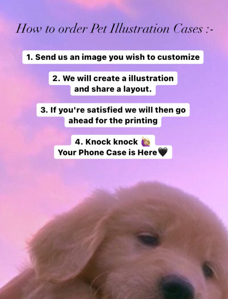 Pet Portrait Illustration Custom Slim Soft Cases