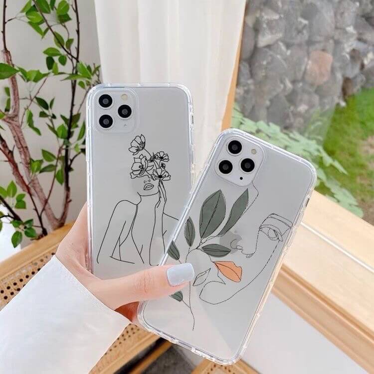 Women Abstract Art Painting Custom Slim Soft Cases