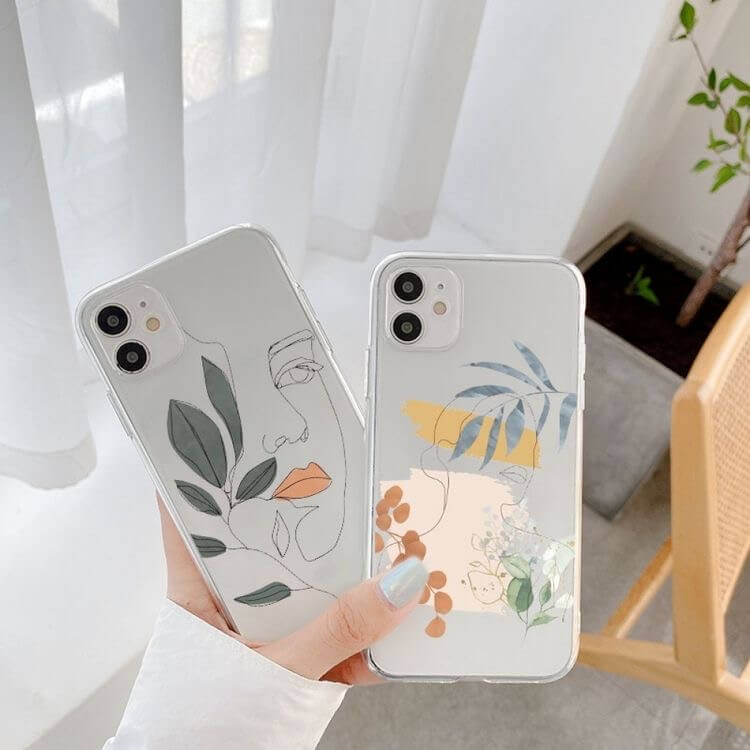 Women Abstract Art Painting Custom Slim Soft Cases