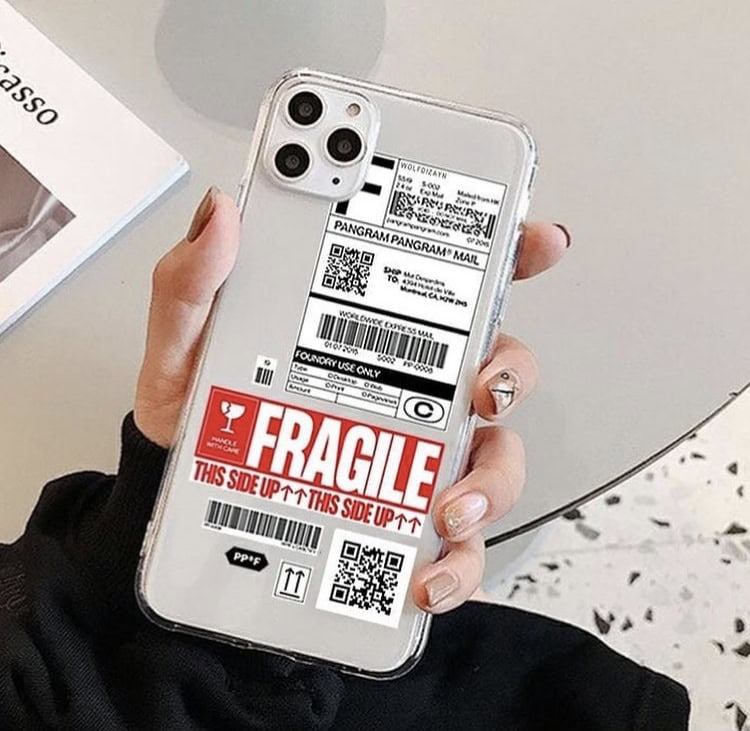 Fragile Transparent Custom Slim Soft Cases
