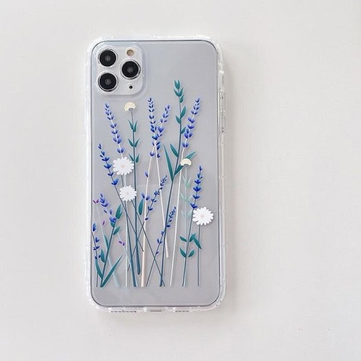 Leaf Grass Transparent Custom Slim Soft Cases