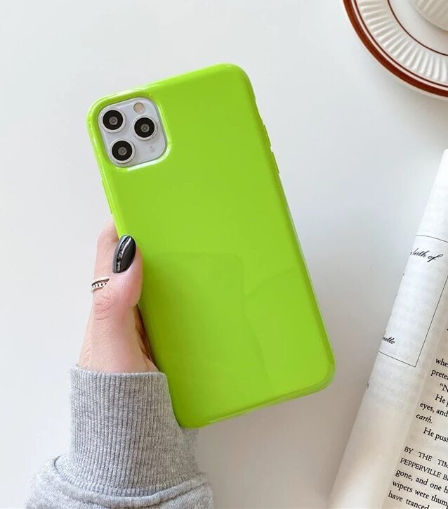 Jelly iPhone Solid Neon Soft Phone Case Cover
