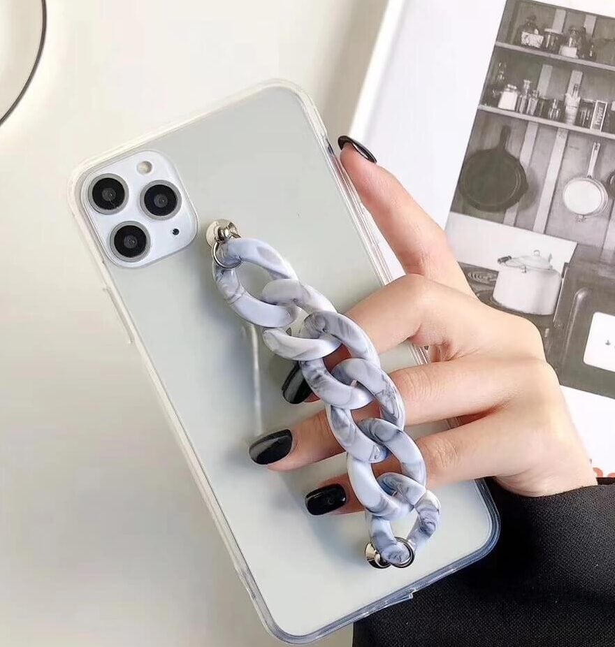 Luxury Brown Gray Bracelet Custom Slim Soft Case