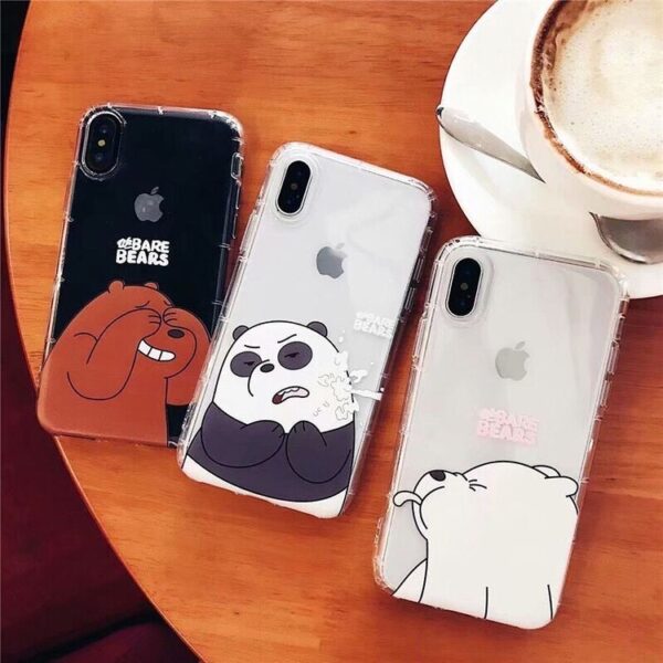 We Bare Bears Transparent Custom Slim Soft Cases