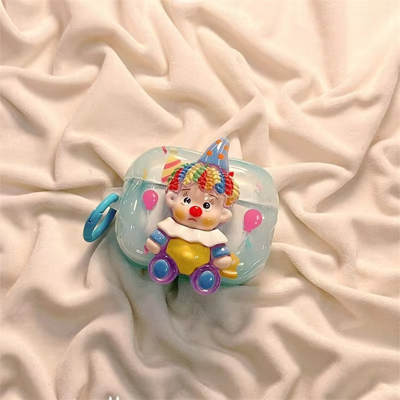 3D Glossy Blue Colorful Joker Airpod Silicone Case