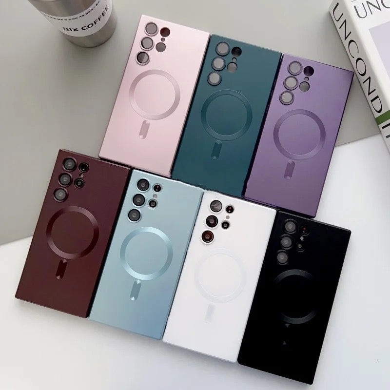 Magnetic Wireless Charging Samsung S & Note Series Soft Phone Case