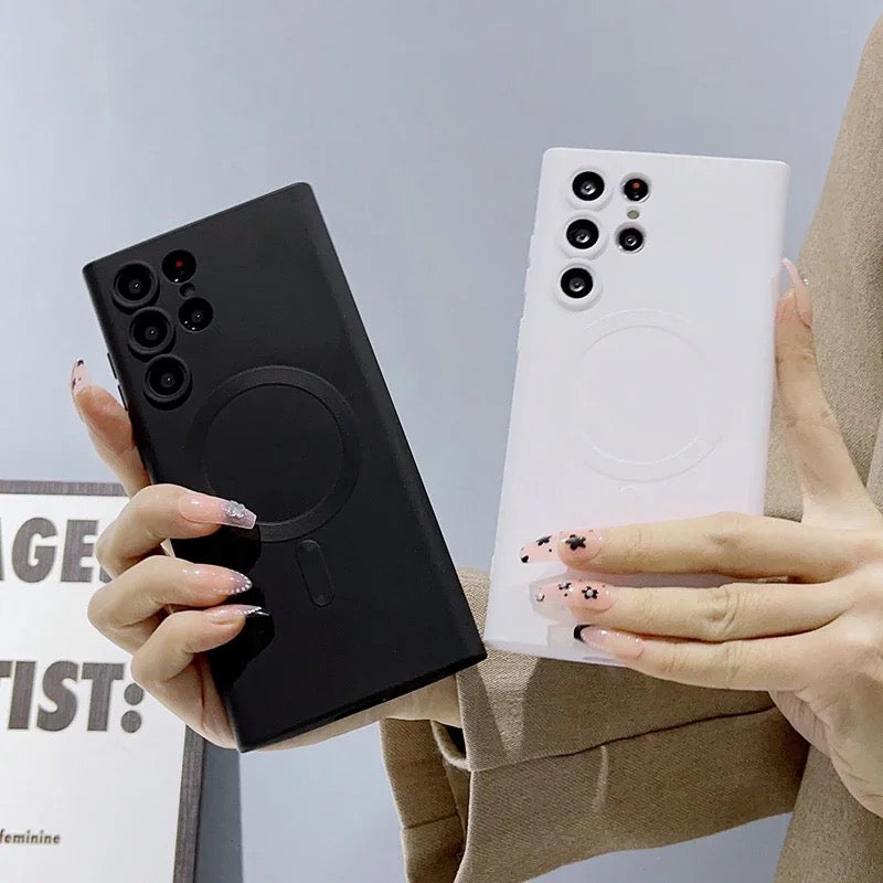 Magnetic Wireless Charging Samsung S & Note Series Soft Phone Case