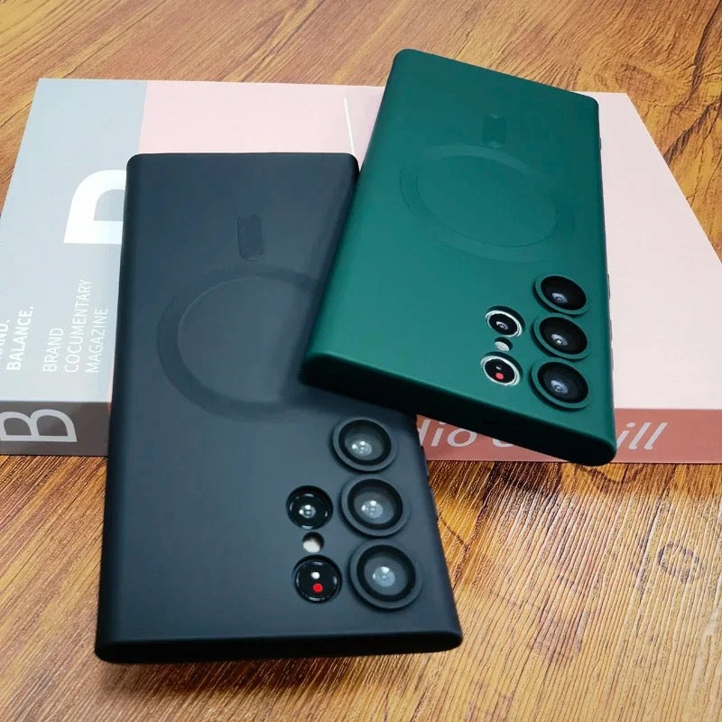 Magnetic Wireless Charging Samsung S & Note Series Soft Phone Case