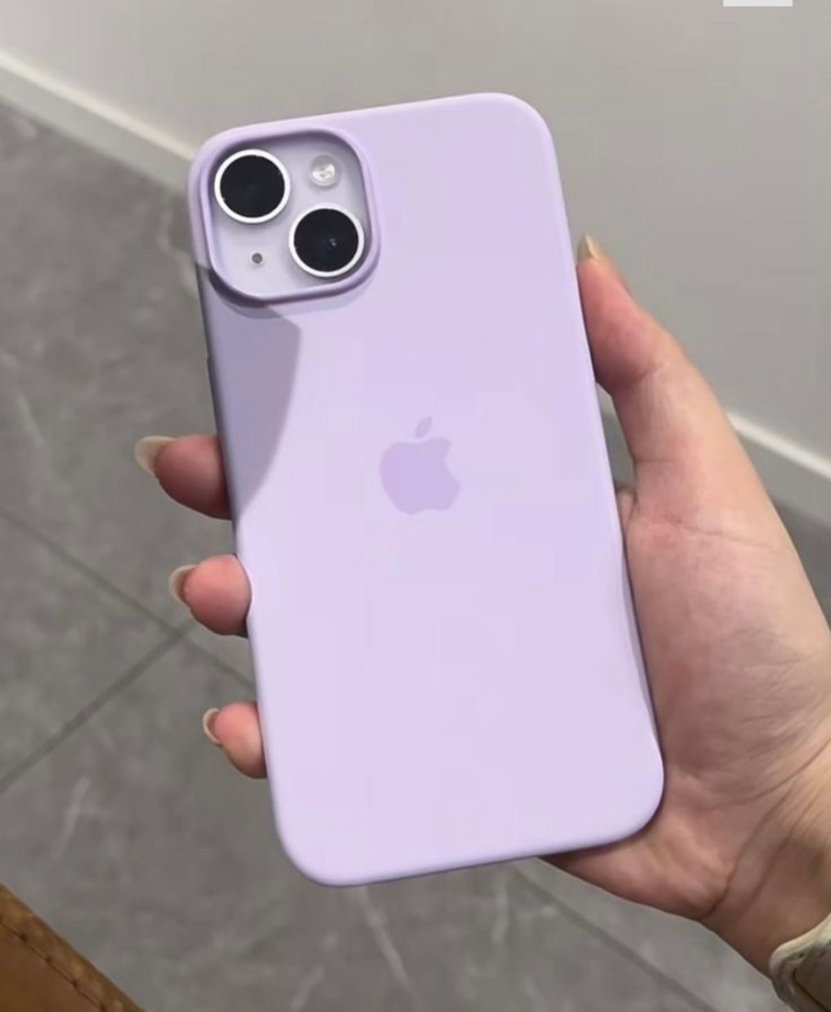 iPhone Liquid Silicone Logo Case (Light Purple)