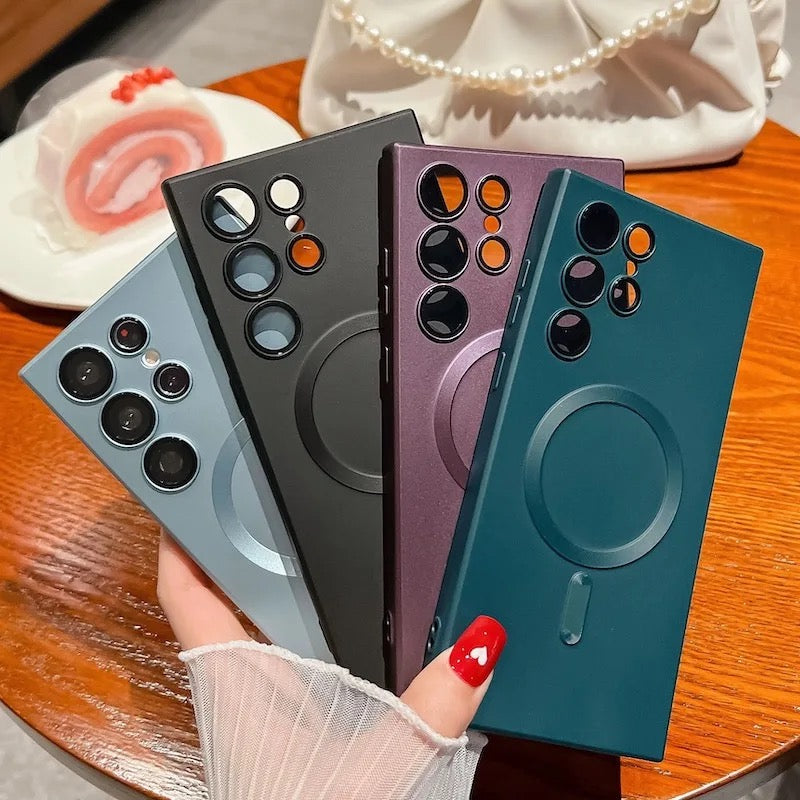 Magnetic Wireless Charging Samsung S & Note Series Soft Phone Case