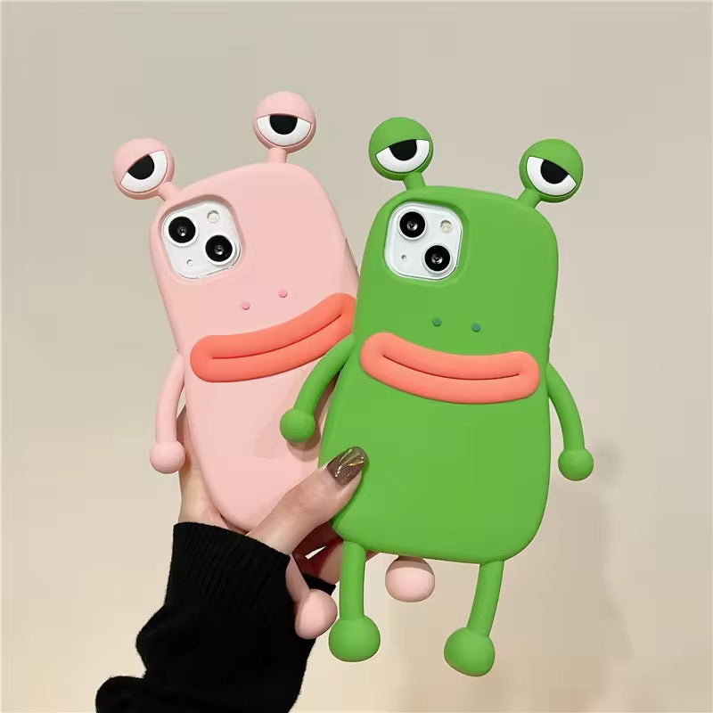Cute 3D Cartoon Frog Shockproof Rubber Silicone Pre-Order iPhone Case