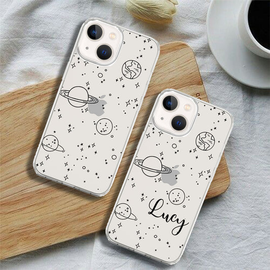 Universe Planets Custom Transparent Slim Soft Cases