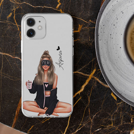 Coffee Is My Lover Custom Transparent Slim Soft Cases