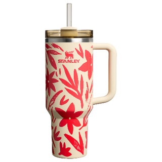 The Quencher H2.0 Tumbler 40 OZ Pre-Order With Lid & Straw (Resort Floral - Limited Edition)