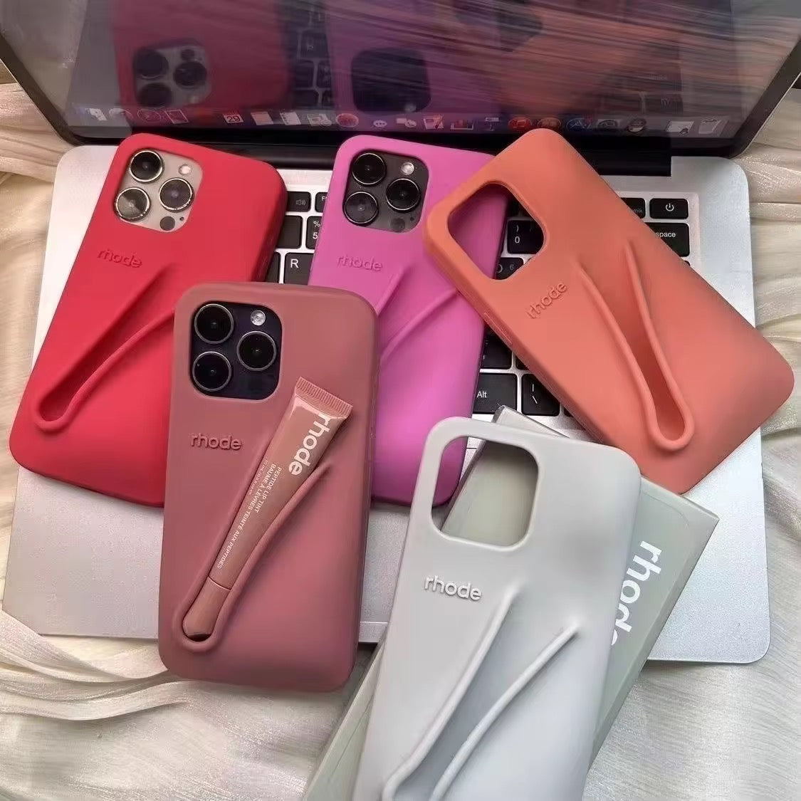 3D Lip Gloss Luxury Rubber Pre-Order Silicone iPhone Case