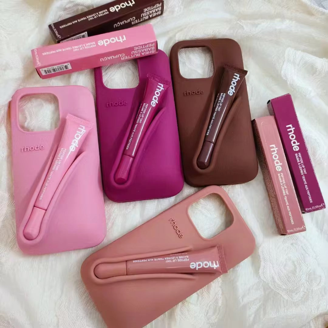 3D Lip Gloss Luxury Rubber Pre-Order Silicone iPhone Case