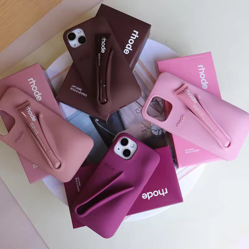 3D Lip Gloss Luxury Rubber Pre-Order Silicone iPhone Case