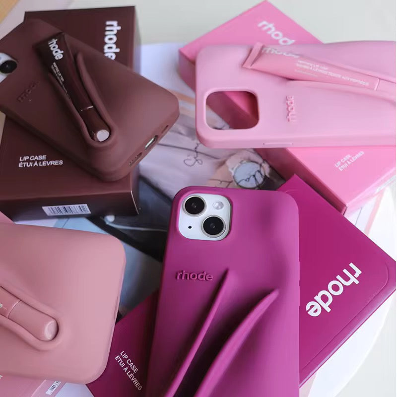 3D Lip Gloss Luxury Rubber Pre-Order Silicone iPhone Case