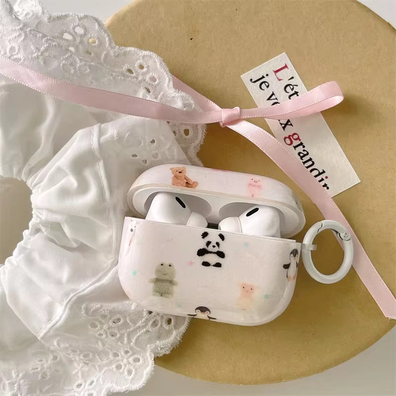 Cute Animals Panda Airpod Glossy Case