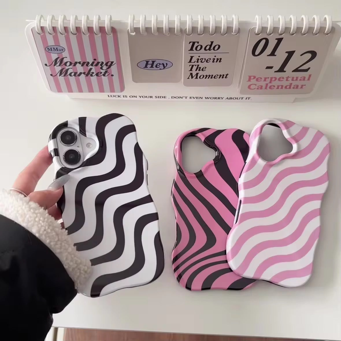 Subtle Waves Wavy Bumper Glossy Silicone iPhone Case
