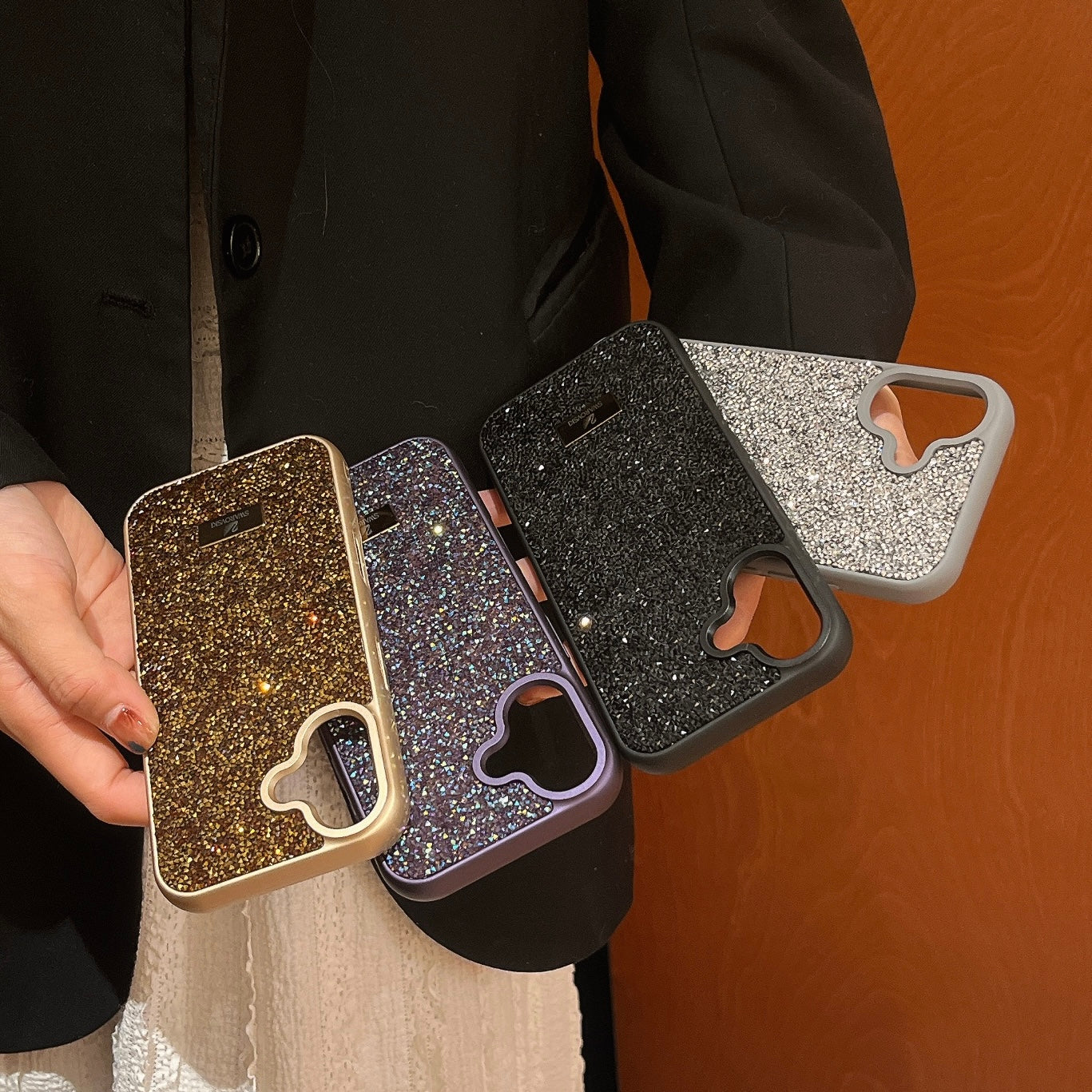 Premium Luxury Branded Rhinestone Diamond Glitter iPhone Samsung Silicone Case