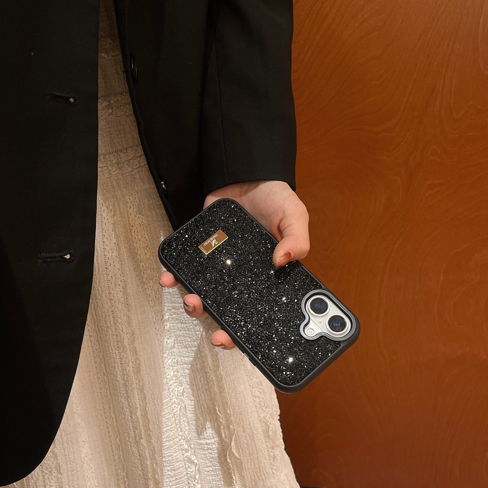 Premium Luxury Branded Rhinestone Diamond Glitter iPhone Samsung Silicone Case