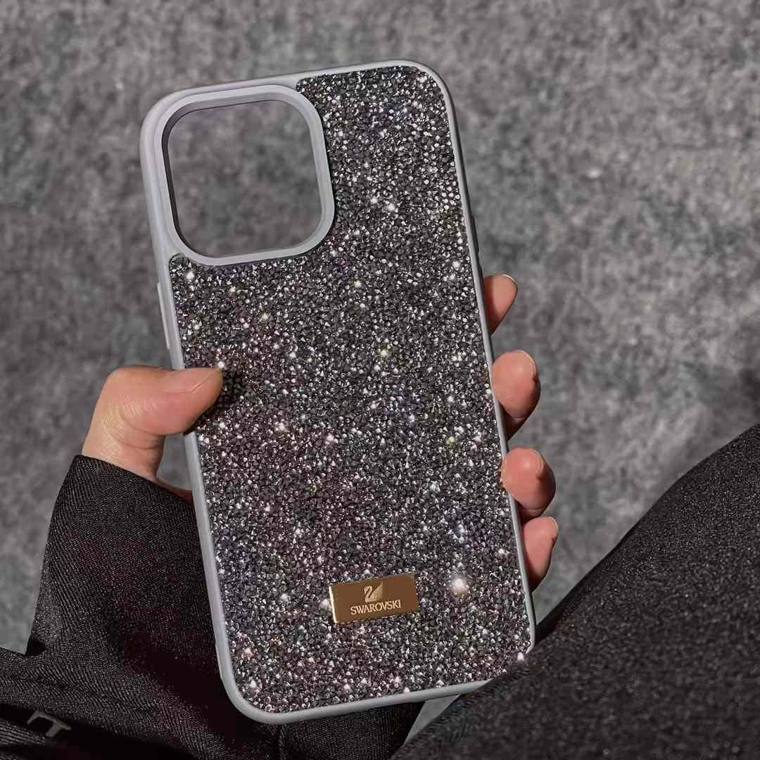Premium Luxury Branded Rhinestone Diamond Glitter iPhone Samsung Silicone Case