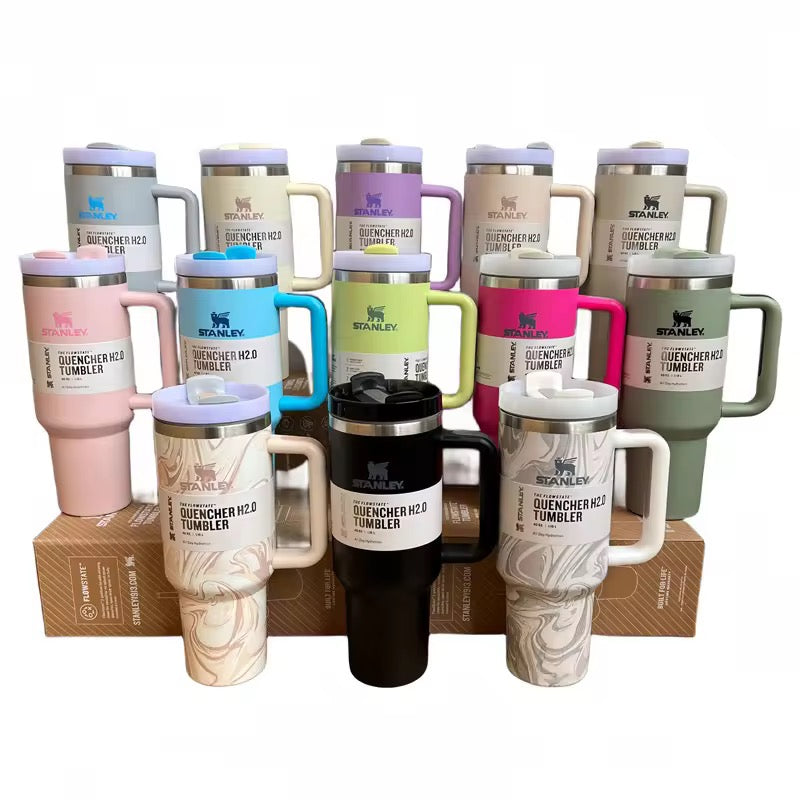 The Quencher H2.0 Tumbler 40 OZ With Lid & Straw (Cool Serene)