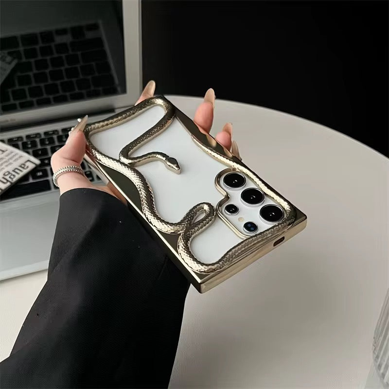 3D Luxury Snake Samsung Skeleton Bumper Designer Serpent Bumper Case