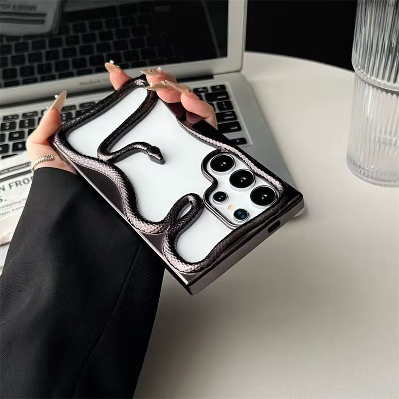 3D Luxury Snake Samsung Skeleton Bumper Designer Serpent Bumper Case