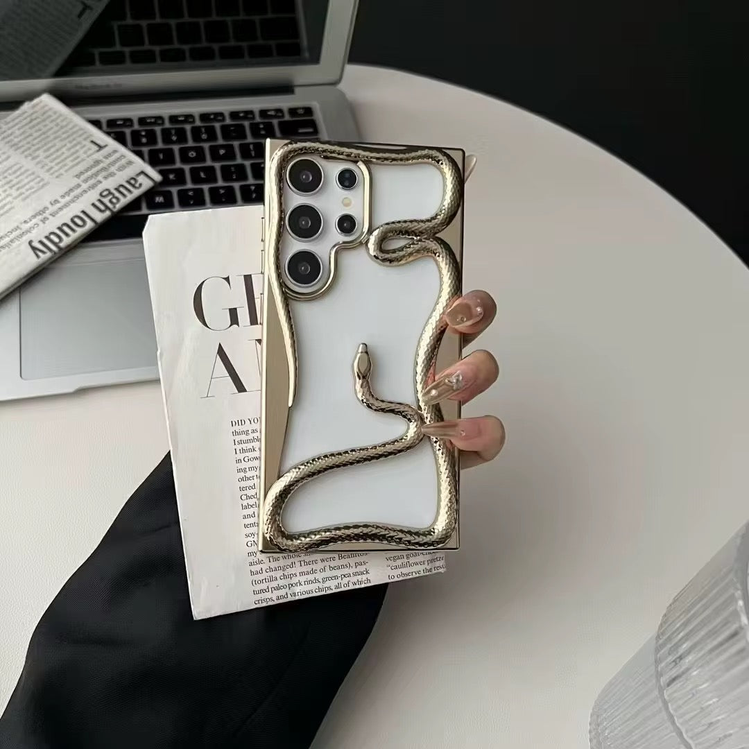 3D Luxury Snake Samsung Skeleton Bumper Designer Serpent Bumper Case