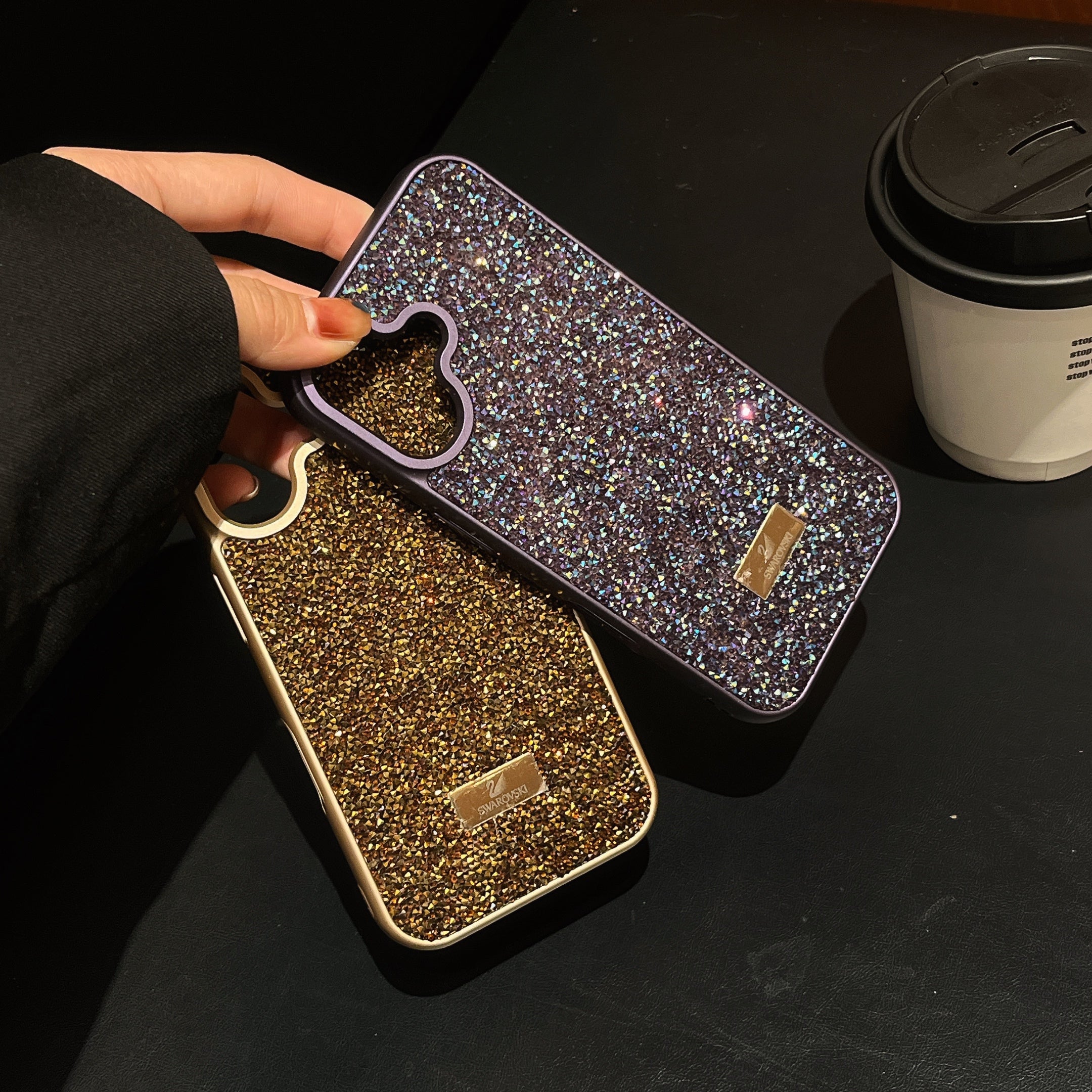 Premium Luxury Branded Rhinestone Diamond Glitter iPhone Samsung Silicone Case